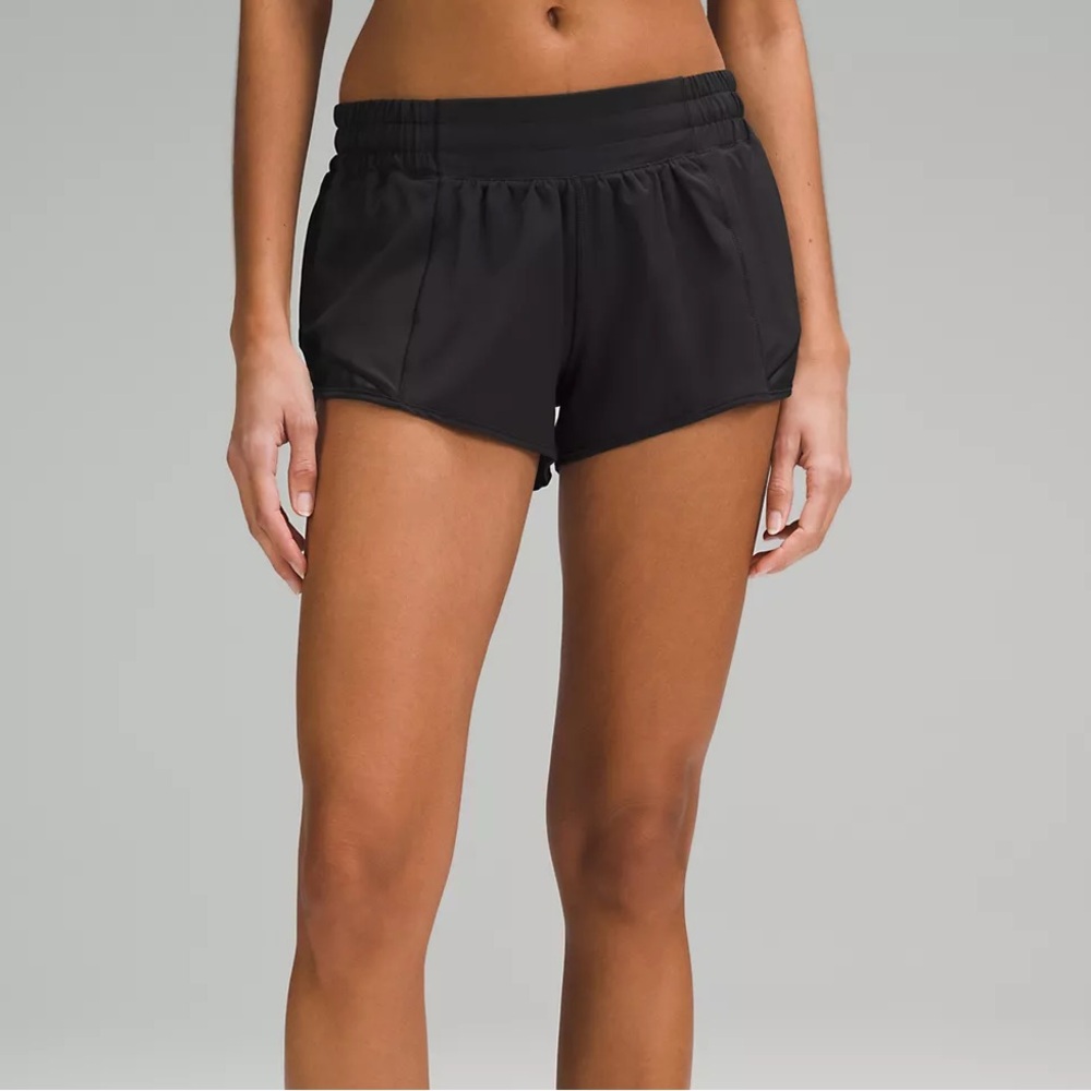 Lululemon Black Hotty Hot 2.5 Size 0 Low Rise Good Condition